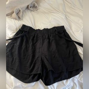 Shinestar linen tie shorts XL